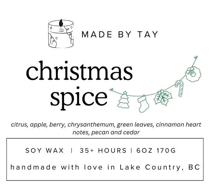 Soy Wax Candle - Christmas Collection