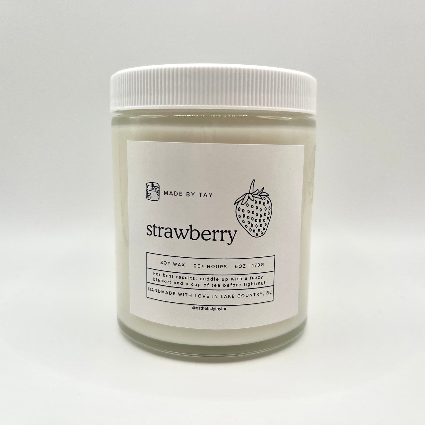 Strawberry Soy Wax Candle