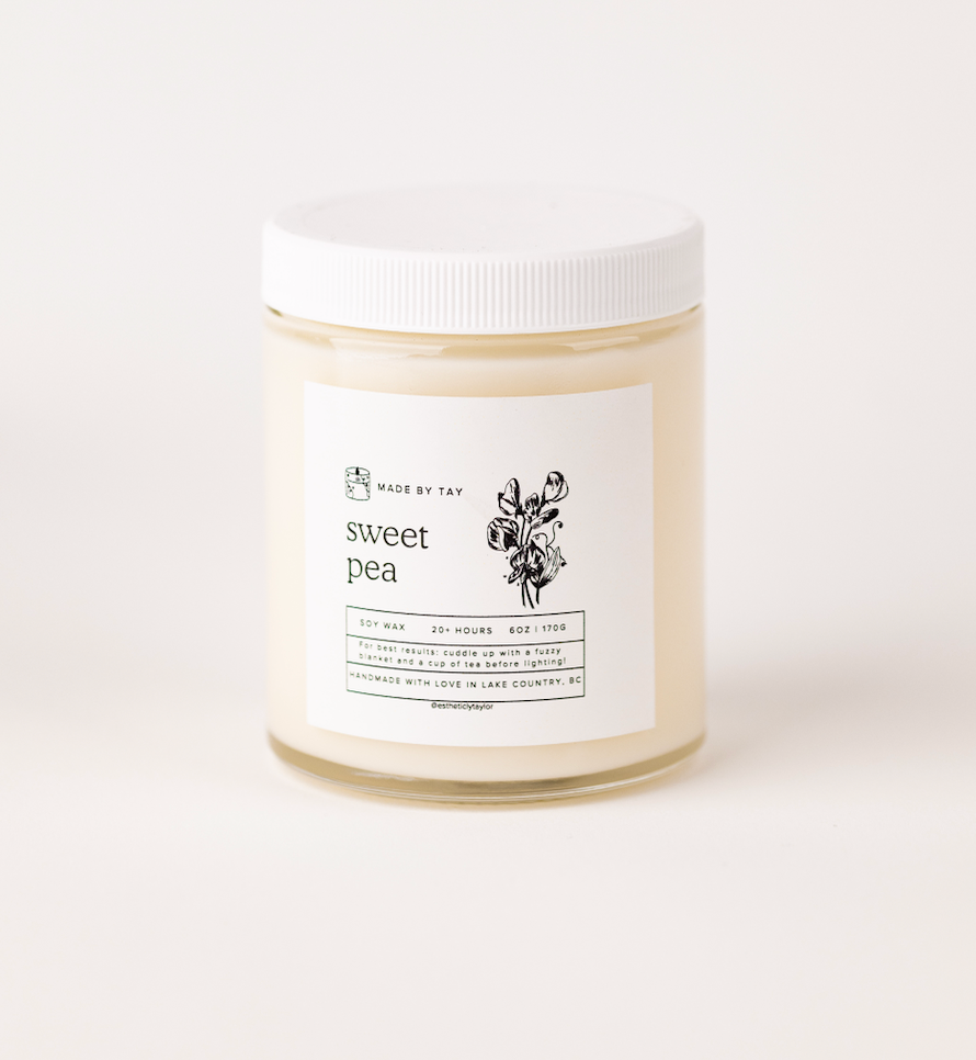 Sweet Pea Soy Wax Candle