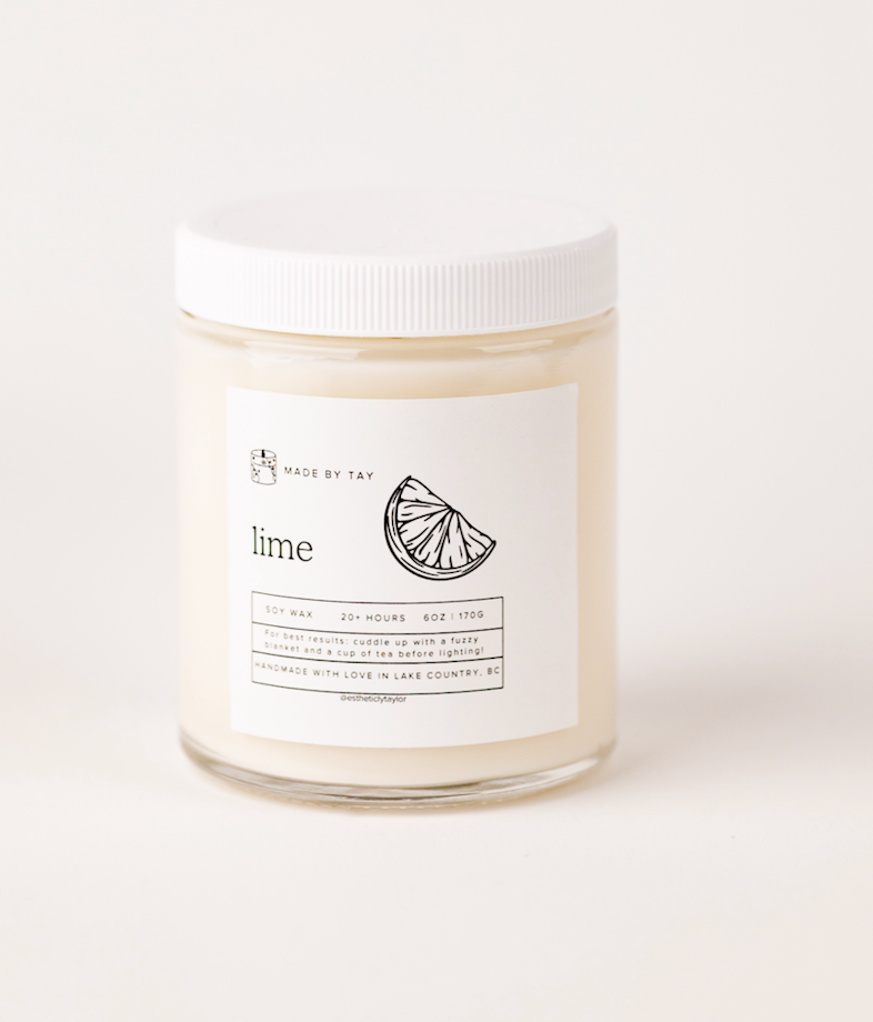 Lime Soy Wax Candle