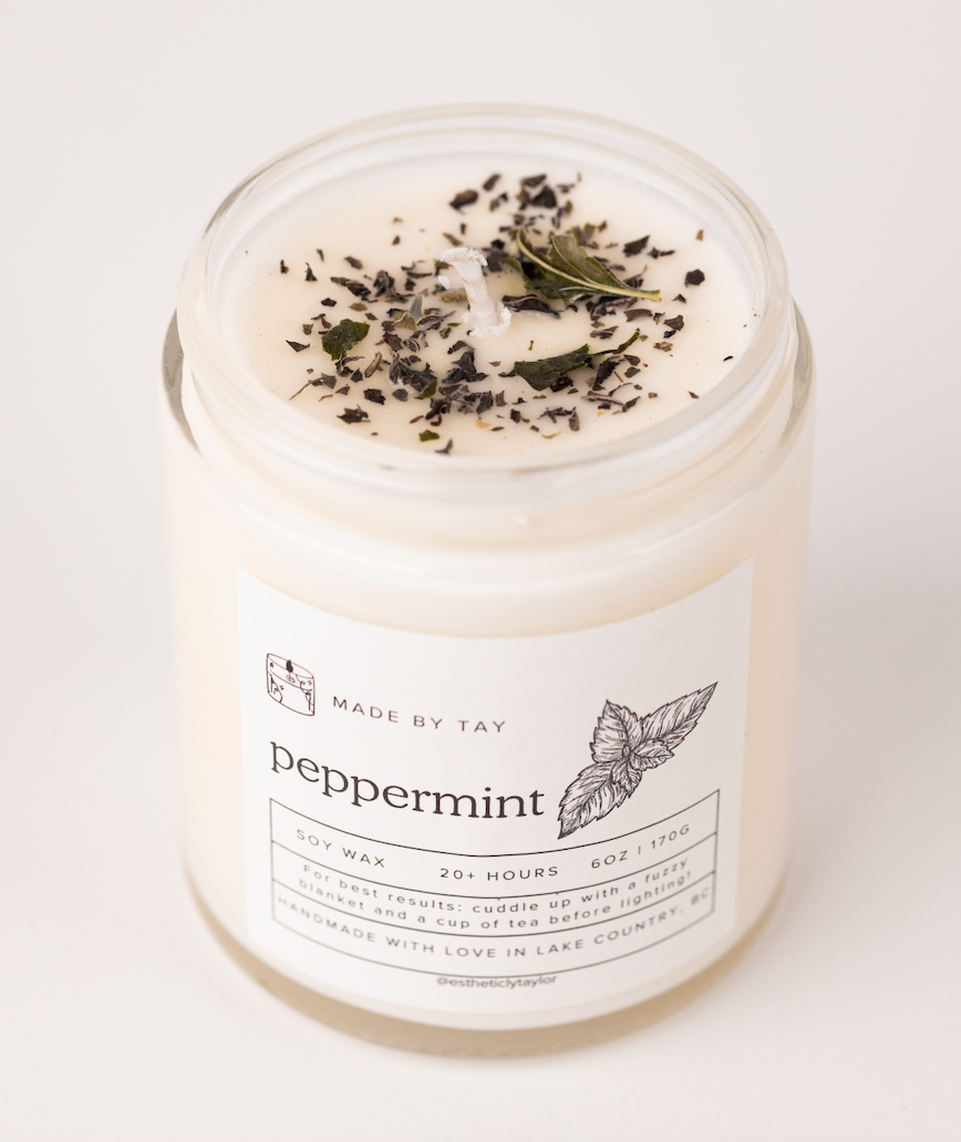 Peppermint Soy Wax Candle