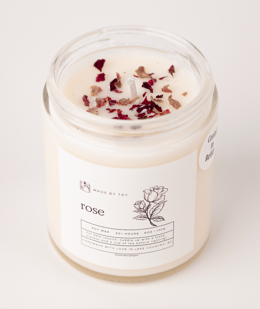 Rose Soy Wax Candle